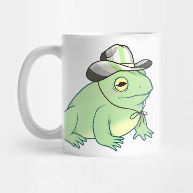 Agender Pride Cowboy Frog by saltuurn